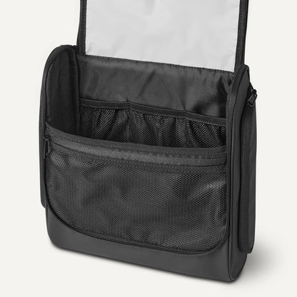 Waterproof Travel Toiletry Bag with Hanging Hook, Black, 10" x 4" x 10" Avelisse