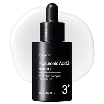 TOSOWOONG Hyaluronic Acid 3% Serum - 30,030ppm Sodium Hyaluronic Acid for Intense Hydration, Plump & Repair Dry Skin, Korean Skin Care, 30ml