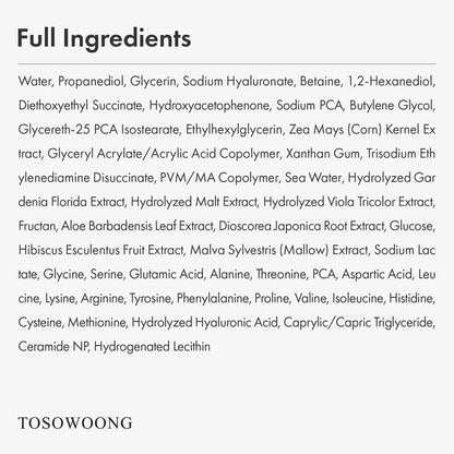 TOSOWOONG Hyaluronic Acid 3% Serum - 30,030ppm Sodium Hyaluronic Acid for Intense Hydration, Plump & Repair Dry Skin, Korean Skin Care, 30ml