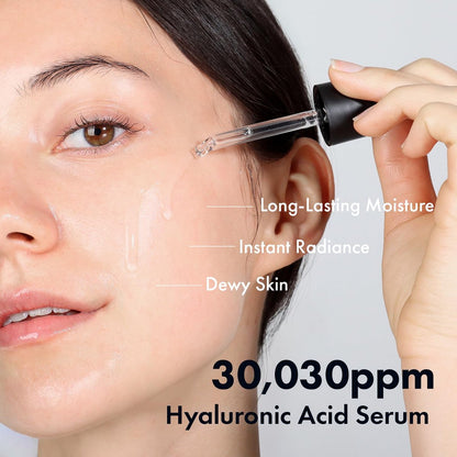 TOSOWOONG Hyaluronic Acid 3% Serum - 30,030ppm Sodium Hyaluronic Acid for Intense Hydration, Plump & Repair Dry Skin, Korean Skin Care, 30ml
