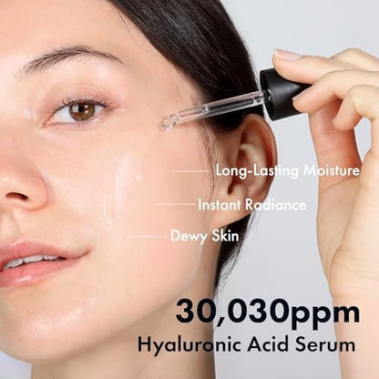 TOSOWOONG Hyaluronic Acid 3% Serum - 30,030ppm Sodium Hyaluronic Acid for Intense Hydration, Plump & Repair Dry Skin, Korean Skin Care, 30ml