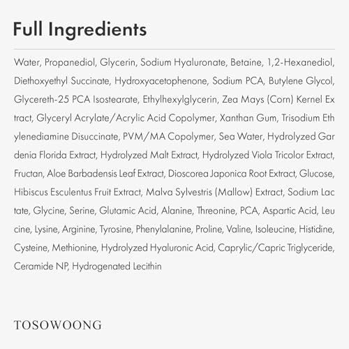 TOSOWOONG Hyaluronic Acid 3% Serum - 30,030ppm Sodium Hyaluronic Acid for Intense Hydration, Plump & Repair Dry Skin, Korean Skin Care, 30ml - görsel 12