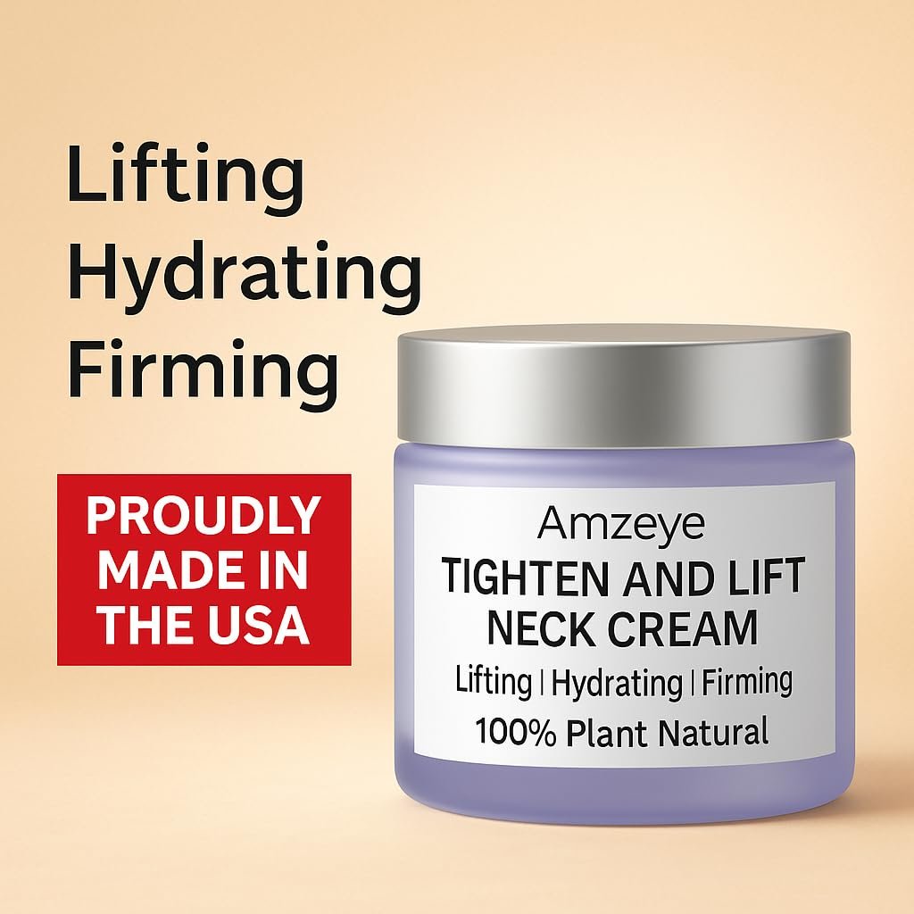 AMZEYE Tighten and Lift Neck Cream – Instant Face Lift Cream for Firming, Fine Lines, and Sagging Skin (1.7 fl oz) Avelisse