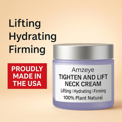 AMZEYE Tighten and Lift Neck Cream – Instant Face Lift Cream for Firming, Fine Lines, and Sagging Skin (1.7 fl oz) Avelisse