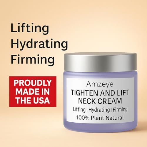 AMZEYE Tighten and Lift Neck Cream – Instant Face Lift Cream for Firming, Fine Lines, and Sagging Skin (1.7 fl oz) Avelisse