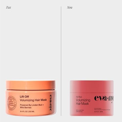 Eva NYC Volumizing Lightweight Deep Conditioning Hair Mask for Fine Hair - Adds Volume & Body - Vegan, Sulfate-Free - Salted Citron Scent - 8.4 oz Avelisse