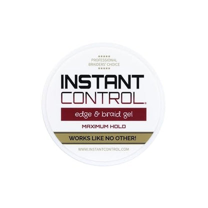 Instant Control Edge & Braid Gel (4 Ounce) - Strong Hold, Flake-Free Styling Avelisse