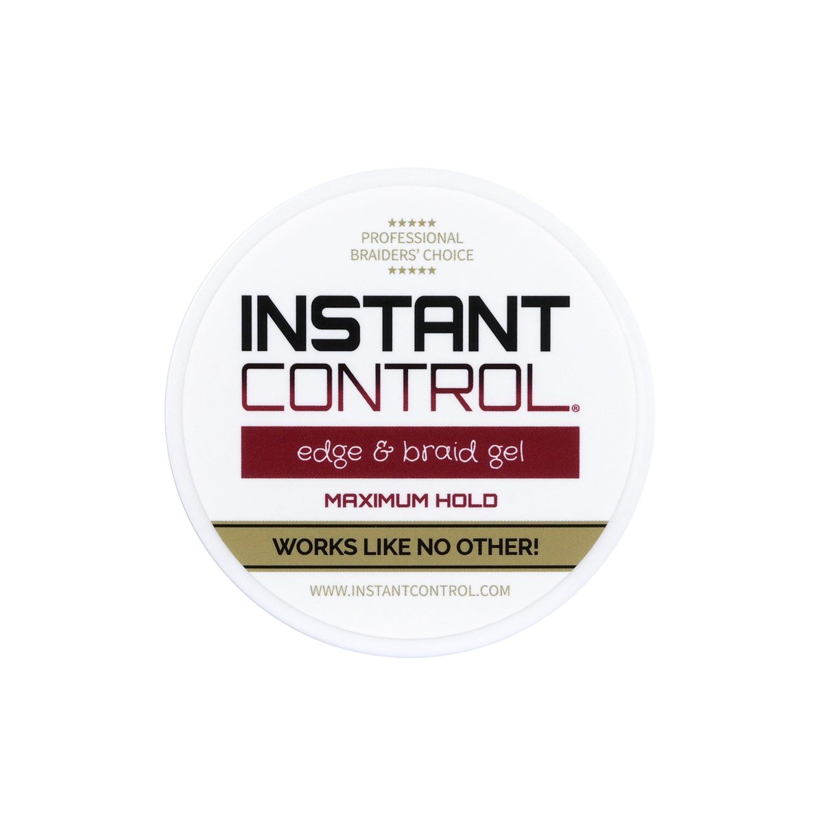 Instant Control Edge & Braid Gel (4 Ounce) - Strong Hold, Flake-Free Styling Avelisse