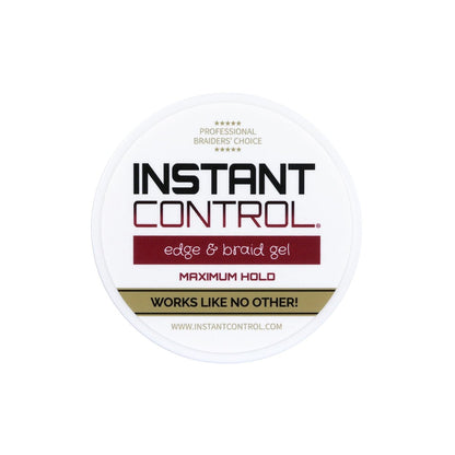Instant Control Edge & Braid Gel (4 Ounce) - Strong Hold, Flake-Free Styling Avelisse