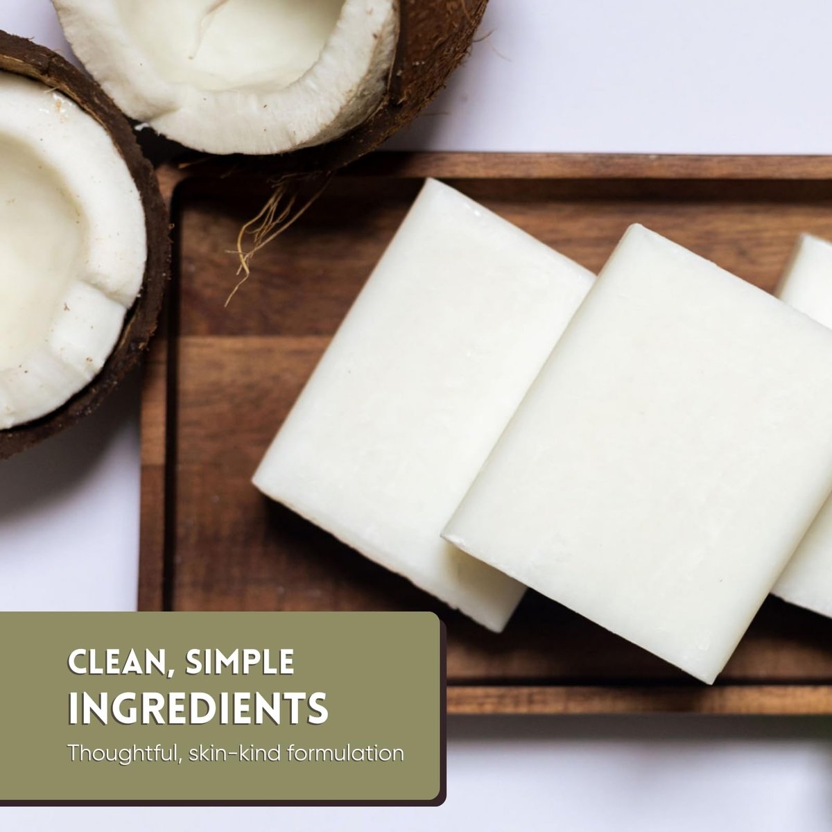 Amish Farms NatureClean Fragrance Free Bar Soap - 5 oz Bars (5 Pack) with Bentonite Clay, Coconut Oil and Shea Butter, Moisturizing for Sensitive Skin, Body, Face, Hand, Made in the USA Avelisse
