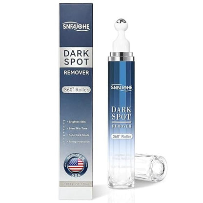 Dark Spot Remover for Face and Body - Advanced Corrector Serum for Melasma, Age Spots, Freckles & Sun Spots with 360° Roller - 0.67 fl oz