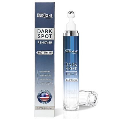 Dark Spot Remover for Face and Body - Advanced Corrector Serum for Melasma, Age Spots, Freckles & Sun Spots with 360° Roller - 0.67 fl oz