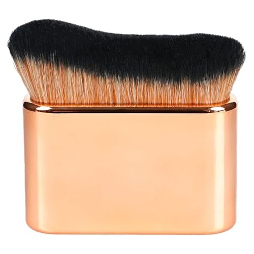 Self Tanner Brush & Body Makeup Brush – Kabuki Brush for Face and Body, Vegan Synthetic Bristles with Travel Case, Rose Gold - görsel 16
