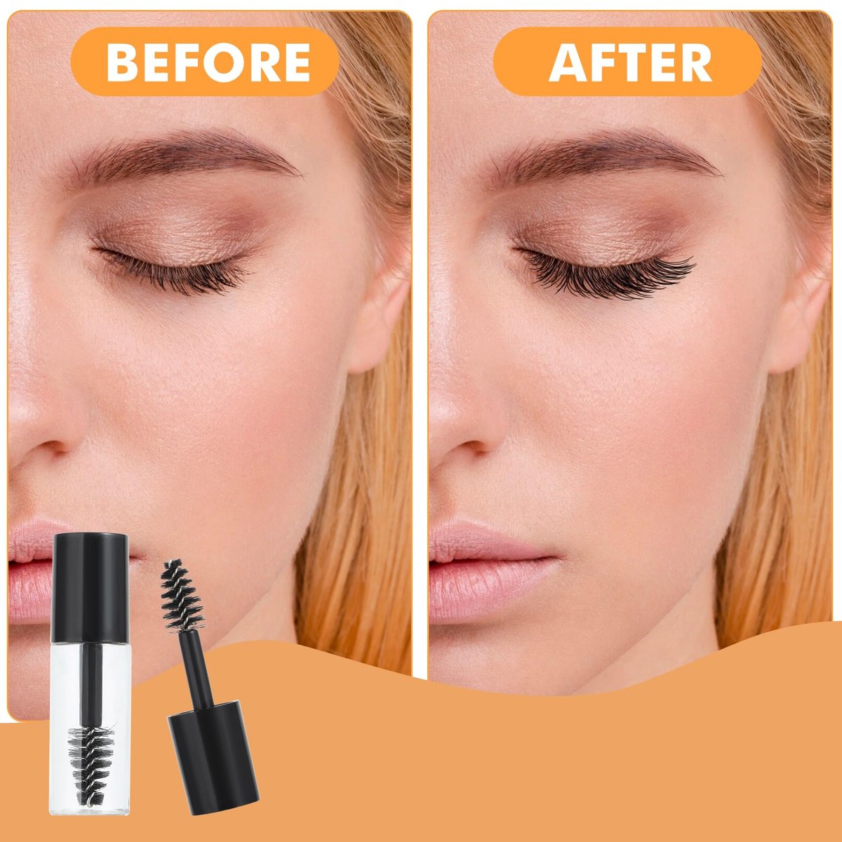 27-Pack Empty Mascara Tubes with Eyelash Wands – 3ml Mini Refillable Containers for Castor Oil, Eyelash Serum, and Travel - görsel 7