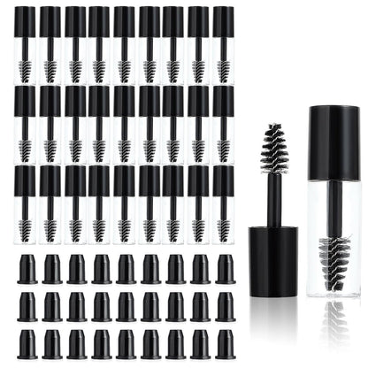 27-Pack Empty Mascara Tubes with Eyelash Wands – 3ml Mini Refillable Containers for Castor Oil, Eyelash Serum, and Travel