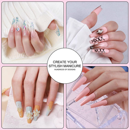 Acrylic Nail Kit with Everything: Beginners Set with Drill - Professional Acrylic Powder, Glitter, Monomer, False Tips, Top & Base Coat Starter Kit - Full Decorations Nail Supplies for Nail Extensions Gift Avelisse