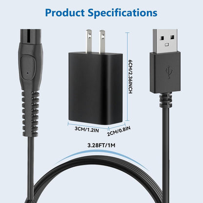 XIANG BAI QUAN 5V Charger Compatible with Philips OneBlade – Black