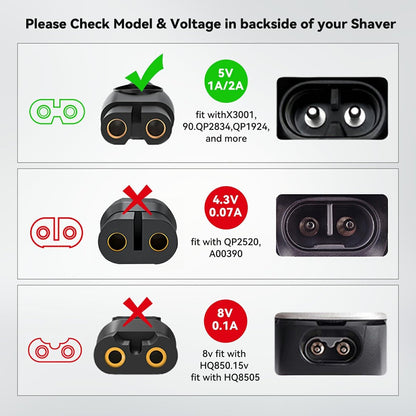 XIANG BAI QUAN 5V Charger Compatible with Philips OneBlade – Black