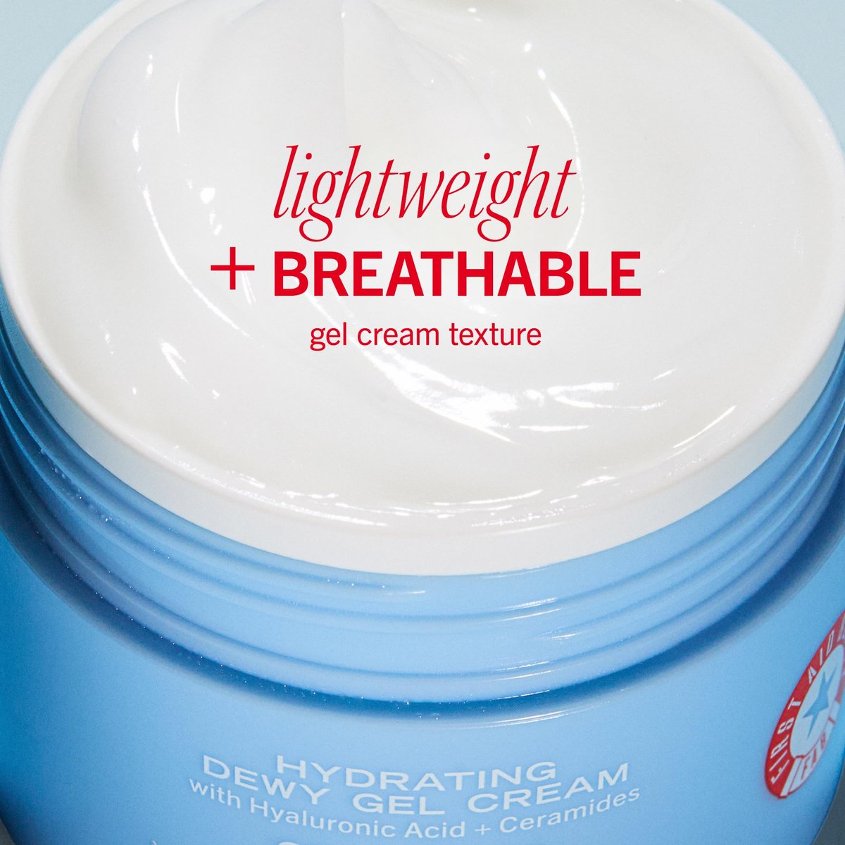 First Aid Beauty Hydrating Dewy Gel Cream – Oil-Free Facial Moisturizer with Hyaluronic Acid & Ceramides for Oily & Sensitive Skin, 1.9 fl oz - görsel 5