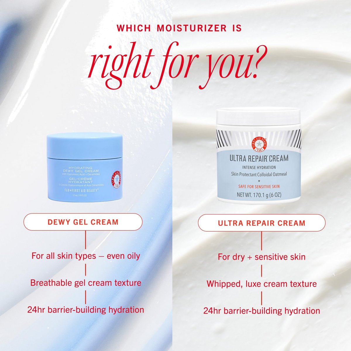 First Aid Beauty Hydrating Dewy Gel Cream – Oil-Free Facial Moisturizer with Hyaluronic Acid & Ceramides for Oily & Sensitive Skin, 1.9 fl oz - görsel 15