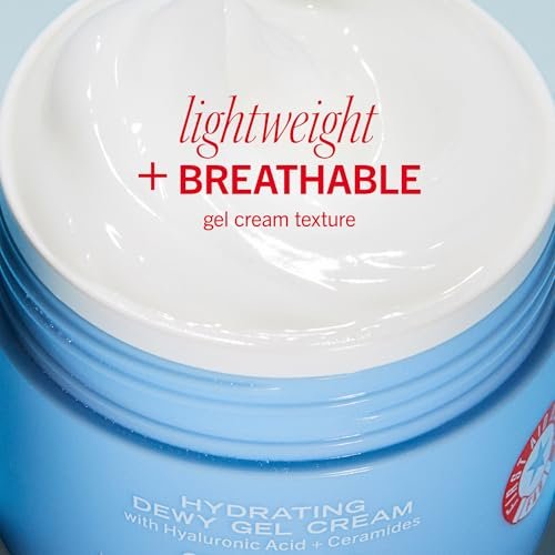 First Aid Beauty Hydrating Dewy Gel Cream – Oil-Free Facial Moisturizer with Hyaluronic Acid & Ceramides for Oily & Sensitive Skin, 1.9 fl oz - görsel 6