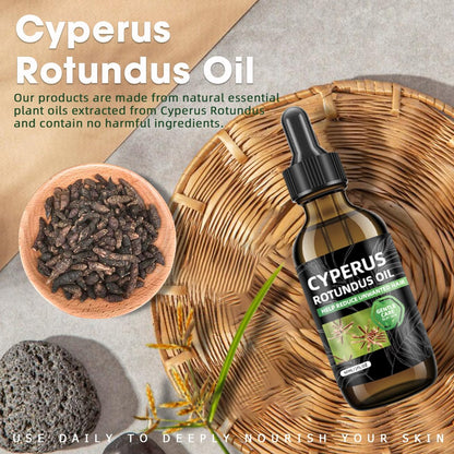 SKSOYT Cyperus Rotundus Oil for Hair Removal - Natural Oil to Reduce Unwanted Hair Growth, Soothing & Moisturizing, Shrinks Pores, Smooth Skin Care, Suitable for All Skin Types (2 Fl Oz)