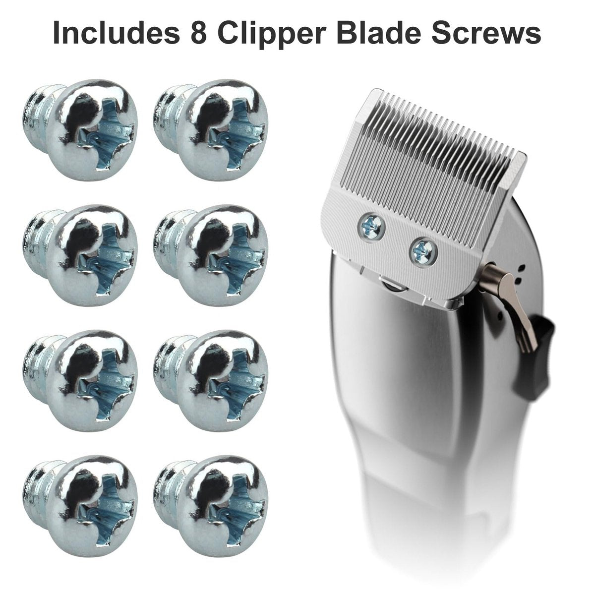 Screw Man Replacement Blade Screws for Clippers – 8 Pack #8-32 Fits Andis Master and Univen - görsel 11