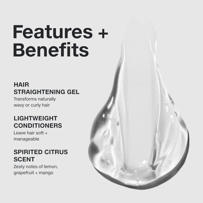 Paul Mitchell Straight Works Hair Gel – Smoothing Styler, Anti-Frizz, Adds Shine, 5.1 oz Avelisse