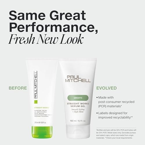 Paul Mitchell Straight Works Hair Gel – Smoothing Styler, Anti-Frizz, Adds Shine, 5.1 oz Avelisse