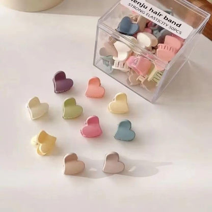 100 Pcs Mini Hair Clips for Girls - Cute Pastel Flower & Animal Design Clips, Durable Plastic Hair Accessories for Toddlers and Kids