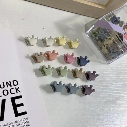 100 Pcs Mini Hair Clips for Girls - Cute Pastel Flower & Animal Design Clips, Durable Plastic Hair Accessories for Toddlers and Kids