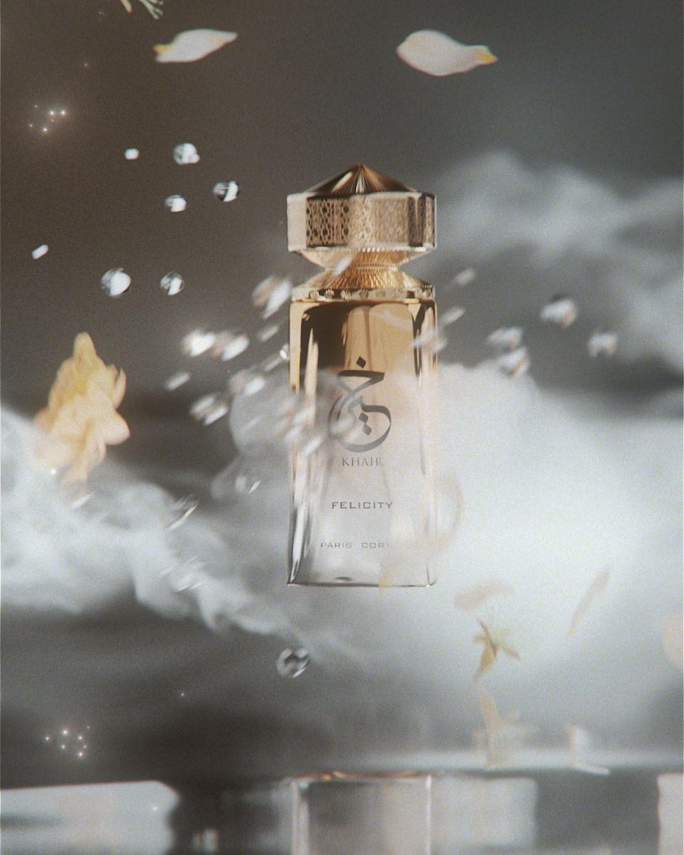 Paris Corner | Khair Felicity Perfume 3.4 fl oz | Sparkling Champagne, Cassis, Rose, Vanilla, Musk Unisex Eau de Parfum Avelisse