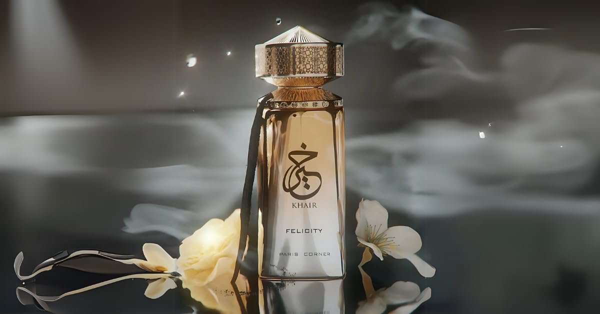 Paris Corner | Khair Felicity Perfume 3.4 fl oz | Sparkling Champagne, Cassis, Rose, Vanilla, Musk Unisex Eau de Parfum Avelisse