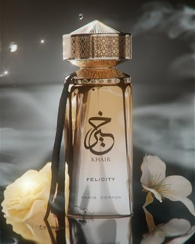 Paris Corner | Khair Felicity Perfume 3.4 fl oz | Sparkling Champagne, Cassis, Rose, Vanilla, Musk Unisex Eau de Parfum Avelisse