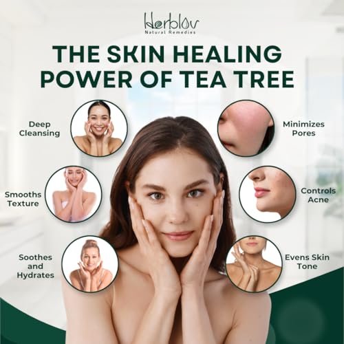 Herblov Tea Tree Soap – Natural Defense Tea Tree Oil Soap Bar for Face & Body – Acne Treatment, Skin Irritation Relief, Deeply Cleansing Hydrating Cleanser for Calm Fresh Skin - görsel 4