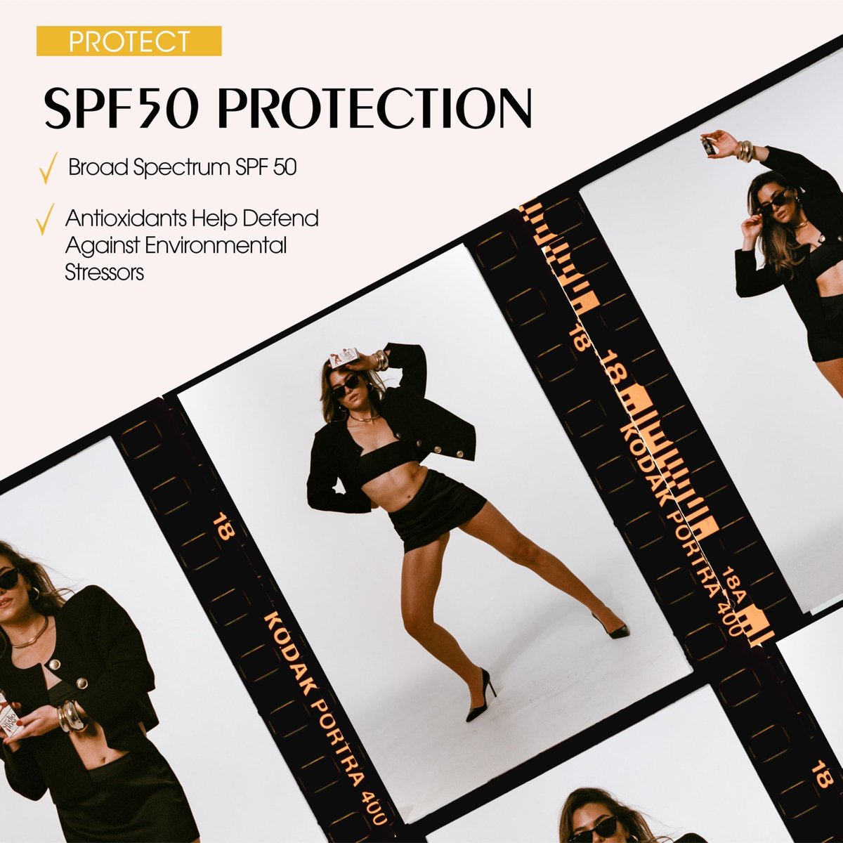 Vacation Studio Tone SPF 50 Sunscreen Bronzing Drops for Face - Sunkissed Skin Bronzer, Makeup-Friendly Tan Drops, Non-Comedogenic Broad Spectrum Sun Block, Vegan & Cruelty-Free, 1 Fl Oz Avelisse