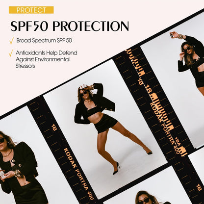 Vacation Studio Tone SPF 50 Sunscreen Bronzing Drops for Face - Sunkissed Skin Bronzer, Makeup-Friendly Tan Drops, Non-Comedogenic Broad Spectrum Sun Block, Vegan & Cruelty-Free, 1 Fl Oz Avelisse