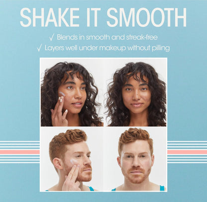 Vacation Shake Shake SPF 50 Mineral Milk Face Sunscreen - Non-Comedogenic, Streak-Free, Water-Resistant Broad Spectrum Sun Block, Non-Nano Zinc Formula, Vegan, Moisturizer with SPF, 1.7 Fl. Oz. Avelisse