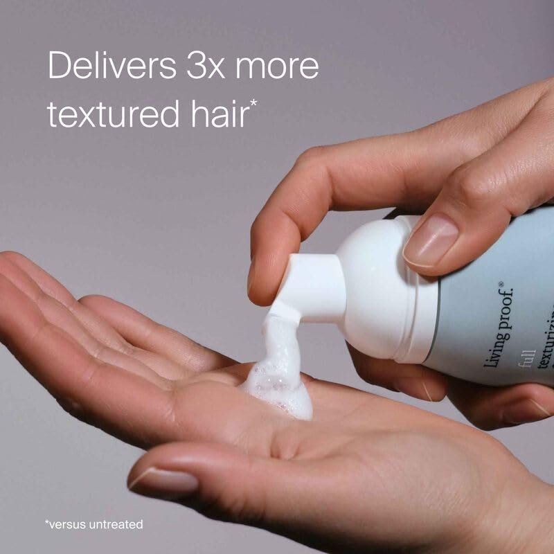 Living Proof Voluminous Hair Essentials Kit - Travel Size Full Shampoo, Conditioner, Texture Foam and Dry Volume & Texture Spray Avelisse