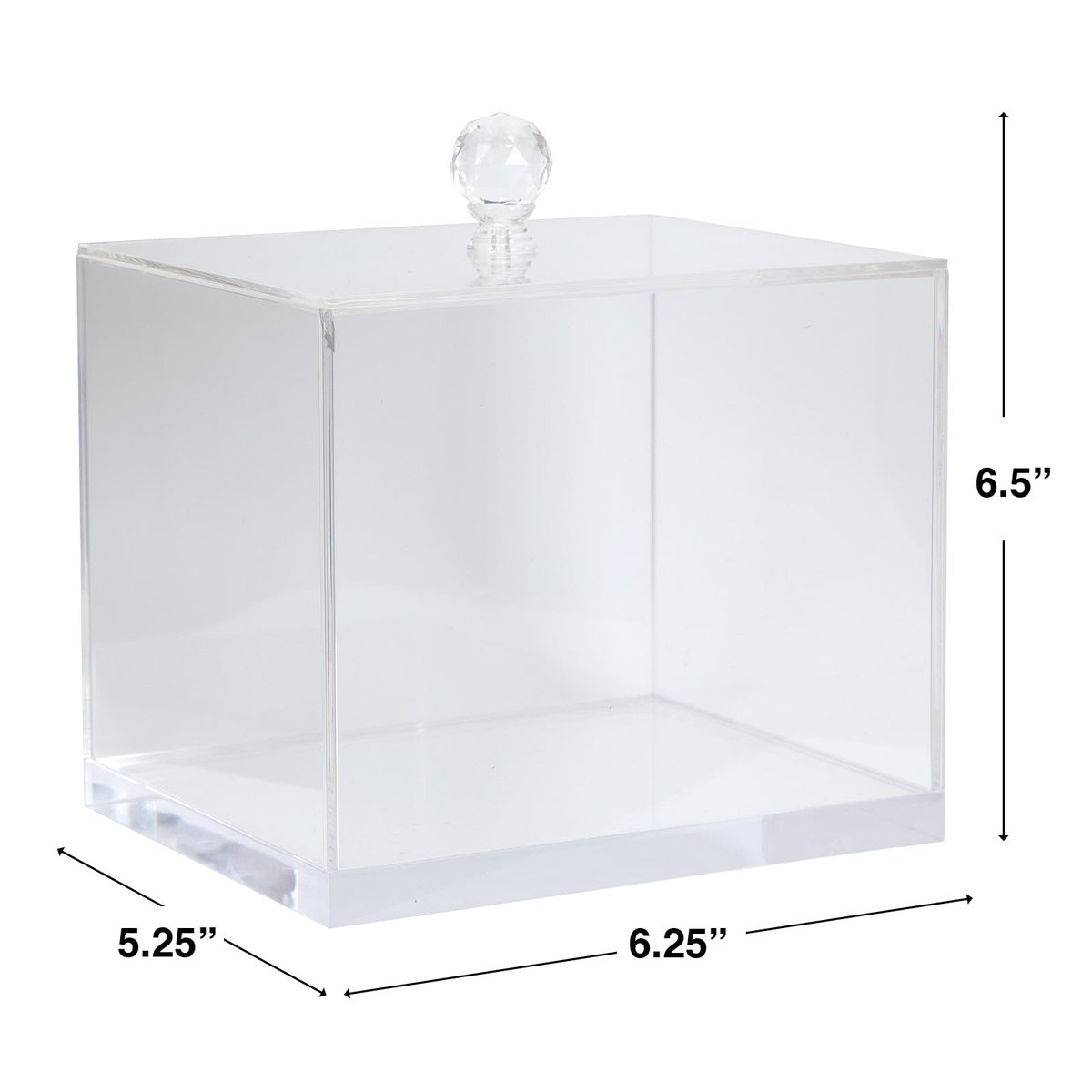 ForPro Pure & Simple XL Facial Towel Acrylic Holder – Clear Dispenser for 50 Disposable Dry Wipes Avelisse
