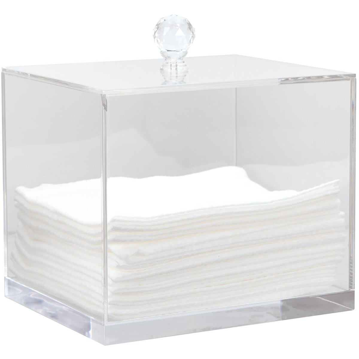 ForPro Pure & Simple XL Facial Towel Acrylic Holder – Clear Dispenser for 50 Disposable Dry Wipes Avelisse