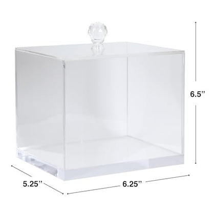 ForPro Pure & Simple XL Facial Towel Acrylic Holder – Clear Dispenser for 50 Disposable Dry Wipes Avelisse