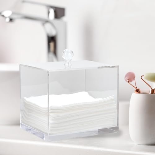ForPro Pure & Simple XL Facial Towel Acrylic Holder – Clear Dispenser for 50 Disposable Dry Wipes Avelisse