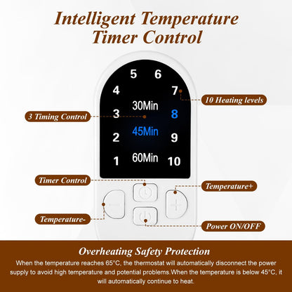 Heated Cap for Deep Conditioning: Upgraded Extra Large 10-Level Fast Heating 3 Time Settings Hair Steamer Cap for Natural Black Hair - Deep Black Avelisse
