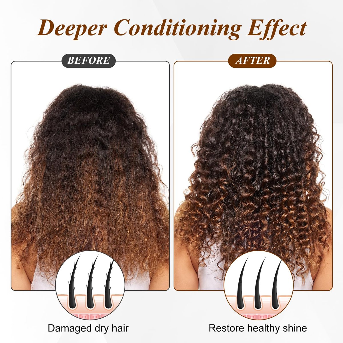 Heated Cap for Deep Conditioning: Upgraded Extra Large 10-Level Fast Heating 3 Time Settings Hair Steamer Cap for Natural Black Hair - Deep Black Avelisse