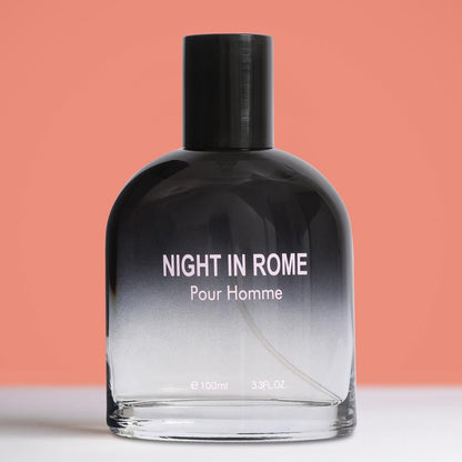 Night In Rome Eau de Toilette for Men – Fresh Spicy & Woody Cologne with Ginger, Sage & Vetiver – 100ml/3.3 Fl Oz