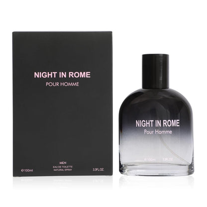 Night In Rome Eau de Toilette for Men – Fresh Spicy & Woody Cologne with Ginger, Sage & Vetiver – 100ml/3.3 Fl Oz