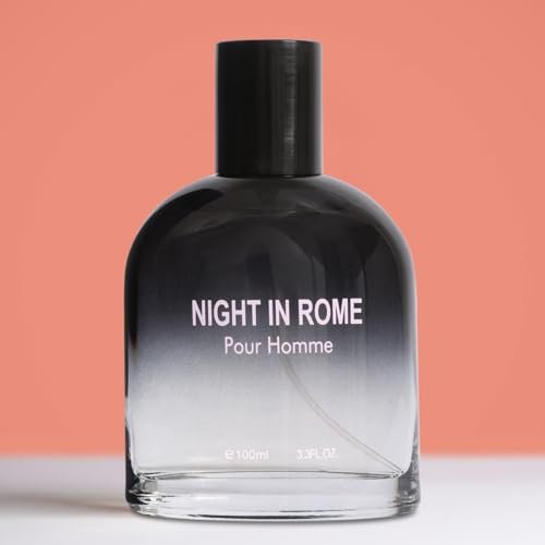 Night In Rome Eau de Toilette for Men – Fresh Spicy & Woody Cologne with Ginger, Sage & Vetiver – 100ml/3.3 Fl Oz - görsel 6