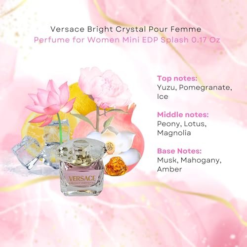 Versace Bright Crystal Pour Femme Eau de Parfum Mini Splash - 0.17 oz Avelisse
