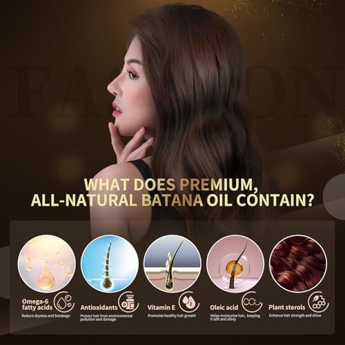 Orrhomi 100% Pure & Organic Batana Oil for Hair Growth, Cold Pressed Unrefined, 4.23 Fl Oz - görsel 6